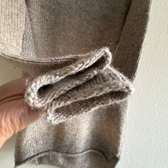 Wilfred Aritzia Alpaca blend Cowl Neck Oversized Ombre Beige Grey Sweater Small - Picture 4 of 9